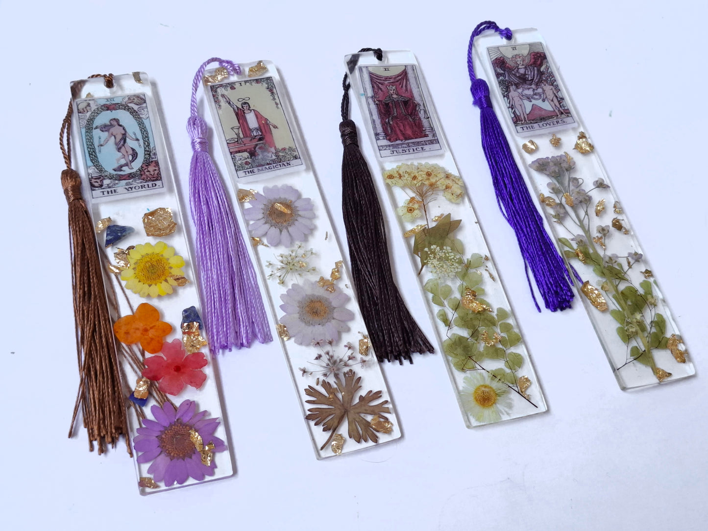 Marque-Pages Fleurs-Cartes de tarot