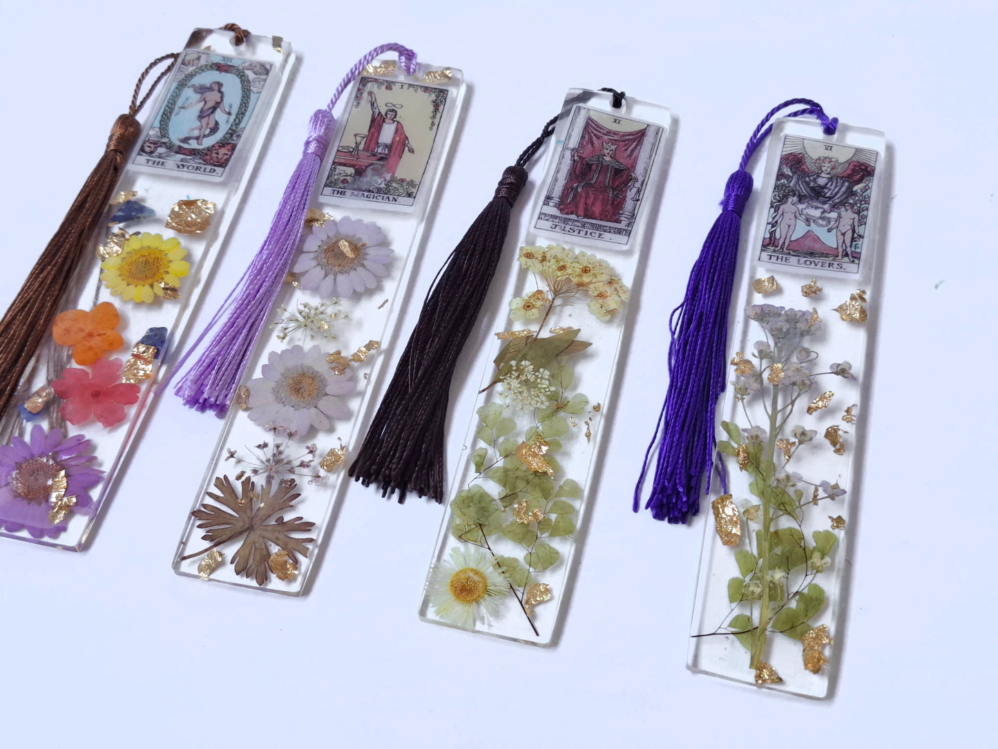 Marque-Pages Fleurs-Cartes de tarot