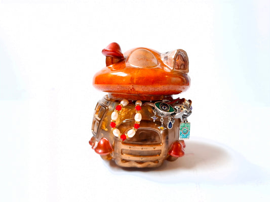 Maison champignon à bibelots