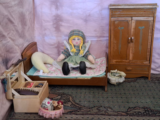 Vintage (80s) Fabric Doll Restored