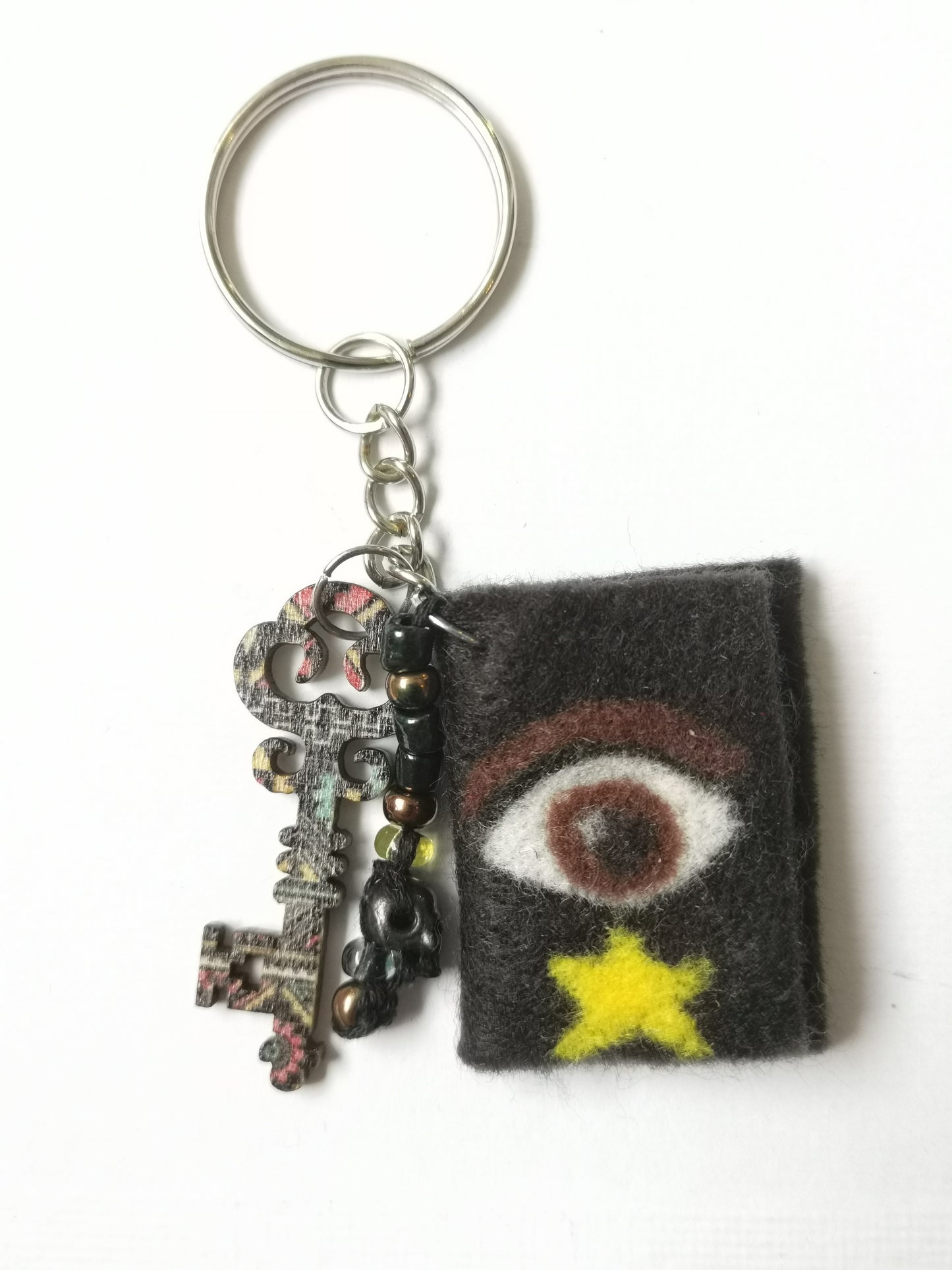 Book and Key Keychains