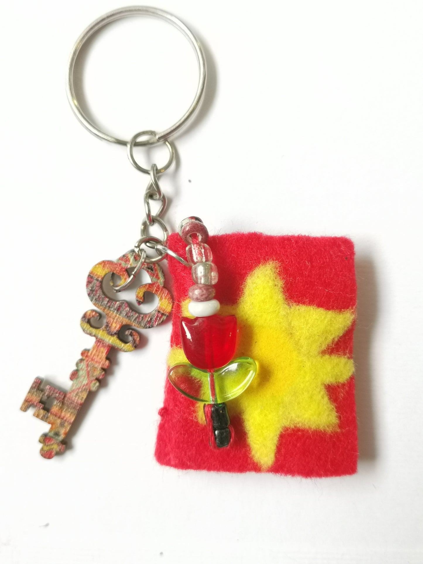 Book and Key Keychains