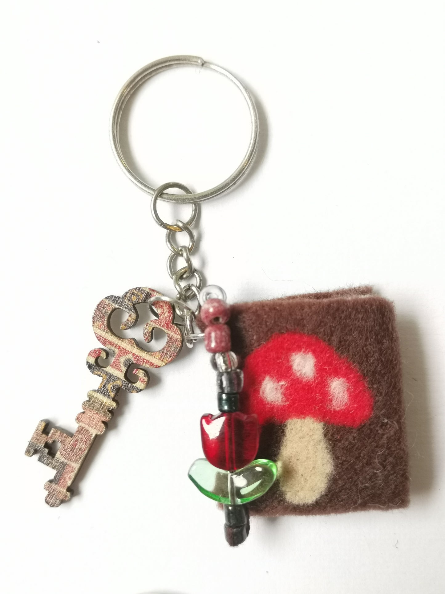 Book and Key Keychains