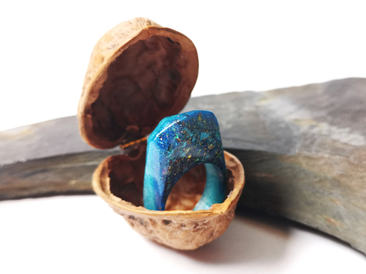 Azure Stardust Rings